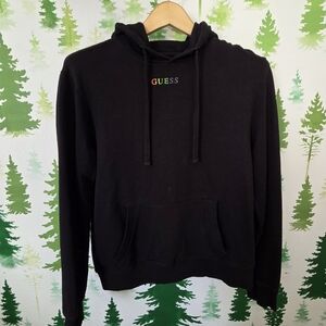 GUESS Men's Rainbow Logo Hoodie